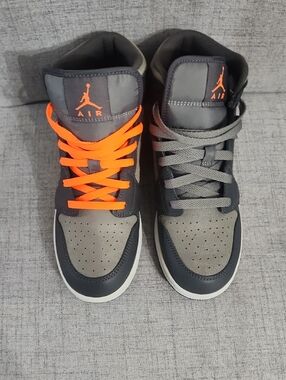 Nike Air Jordan 1 Mid SE GS Size 7Y Night Stadium/Black FQ8341-017